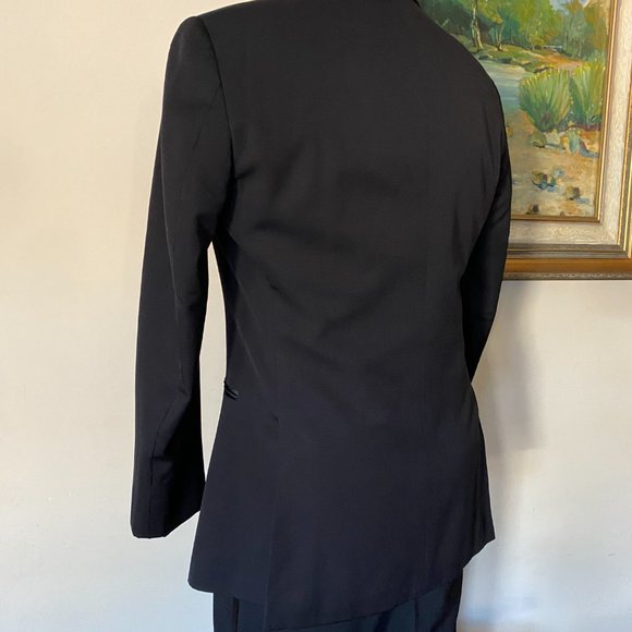 Ike Two Button Notch Tuxedo Jacket - Various Sizes - Black - Picture 7 of 9